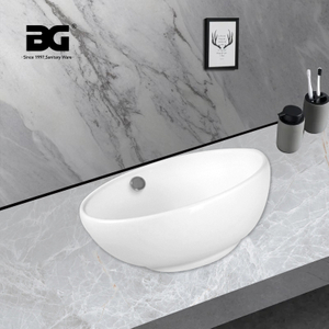New Design Round Porcelain Washbasin Art Basin Counter Top Hotel Sink