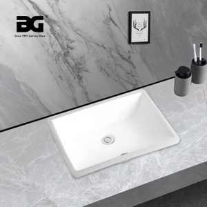 Cheap Price Marble Washbasin European White Porcelain Under Counter Basin Bathroom Cabinets And Vanities
