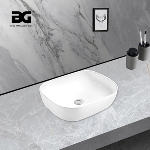 Hot Seller Rectangular Bathroom Hand Wash Basin Bathroom Toilet with Ceramic Countertop Sink