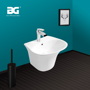 Fancy Bathroom Sinks Ceramic Hanging Basin Wall Hung Mounted Bathroom Hand Wash Sink