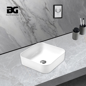 Modern Style OEM Counter Top Washing White Bathroom Square Art Basin