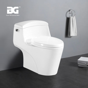 CE Siphon Flushing One-piece Wc Toilet with UF Soft Seat