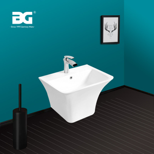 High Quality Wall-mounted Ceramic Basin Solid Surface Wash Basin For Bathroom