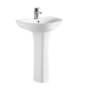 High Quality Ceramic Wash Basin Pedestal for Modern Bathroom Sanitary Wear